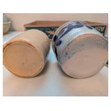 Stoneware Mini Crocks, Jug, and Salt & Pepper Shakers Set