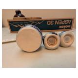 Stoneware Mini Crocks, Jug, and Salt & Pepper Shakers Set