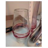 Collection of 5 Decorative Glass Vases Assorted Styles