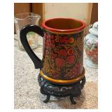 Collection of Porcelain Tea Cups, Decorative Pitchers, and Oriental Jar