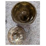 Collection of Vintage Glass and Metal Decor Pieces