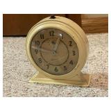 Collection of 4 Vintage Alarm Clocks Including Wind-Up and Electric
