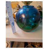 Group of Vintage Oil Lamps and Lamp Parts