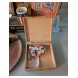 Vintage Assorted Home Decor, Trinkets, and Handy Andy Tool Chest Set