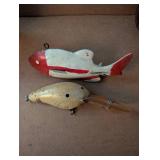 Vintage Collectibles Lot: Vases, Fishing Lures, Edison Record, Mini Clock and More