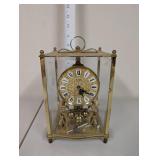 Kundo Brass Anniversary Clock with Glass Dome Case