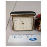 Set of 4 Vintage Travel Alarm Clocks Elgin and Homestead