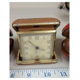 Set of 4 Vintage Travel Alarm Clocks Elgin and Homestead