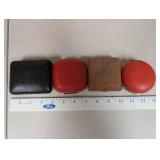 Set of 4 Vintage Travel Alarm Clocks Elgin and Homestead