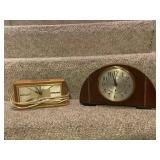 Vintage Seth Thomas and Sessions Electric Mantel Clocks - Set of 2