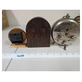 Collection of 3 Vintage Desk and Mantel Clocks