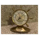 Collection of 4 Vintage Clocks, Thermometers, and Barometer Decor Items
