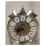 Set of 2 Vintage Glass Dome Anniversary Clocks Haller and Kern