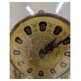 Set of 2 Vintage Glass Dome Anniversary Clocks Haller and Kern