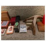 Vintage Card Games Collection with Yahtzee Pads and Cribbage Boards
