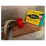 Vintage Card Games Collection with Yahtzee Pads and Cribbage Boards
