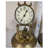 Pair of Vintage Anniversary Clocks with Brass Bases