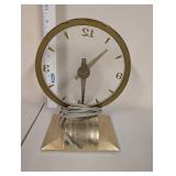 Vintage Brass Mid-Century Electric Desk Clock