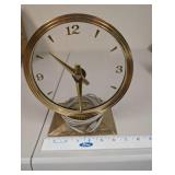 Vintage Brass Mid-Century Electric Desk Clock