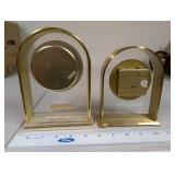 Howard Miller and Hamilton Brass Desk Clocks Set