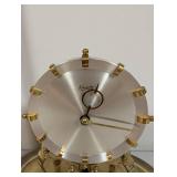 Kundo Kieninger & Obergfell Brass Anniversary Clock with Glass Dome