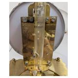 Kundo Kieninger & Obergfell Brass Anniversary Clock with Glass Dome