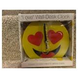 Set of 4 Emoji Wall-Desk Clocks, Unopened Packaging