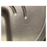 Pair of Westclox Vintage Electric Clocks - Brown and Red Metal Cases