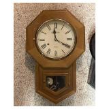 Set of 2 Vintage Wall Clocks - Regulator and Gilbert 1807