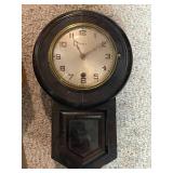 Set of 2 Vintage Wall Clocks - Regulator and Gilbert 1807