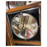 Vintage E. Ingraham Landau Wall Pendulum Clock with Oak Case