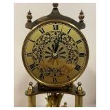 Vintage Anniversary Dome Mantel Clock with Ornate Gold Face