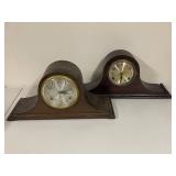 Set of 2 Vintage Mantel Clocks - Plymouth and Ingraham