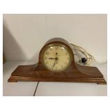 Lot of 2 Vintage Mantel Clocks - Telechron and Sessions Electric Wood Case