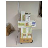 Lot of  3M Glass Accents Etched Sidelight Film Kits with Wood Storage Organizer