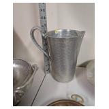 Assorted Vintage Metal Kitchenware Set with Trays, Bowls, and Pans