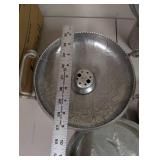 Assorted Vintage Metal Kitchenware Set with Trays, Bowls, and Pans