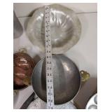 Assorted Vintage Metal Kitchenware Set with Trays, Bowls, and Pans