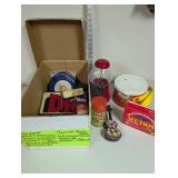 Vintage Toys and Games Lot with Guitar Music Box, Card Game, and More