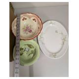 Assorted Vintage Platters and Bowls including Stetson, Elpo, HLC, Steubenville