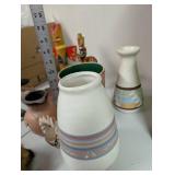 Collection of Native American Style Figurines, Pottery, Dolls, and Totem Decor