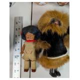 Collection of Native American Style Figurines, Pottery, Dolls, and Totem Decor