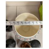 Lot of 10 Southwestern Native American Style Pottery Vessels and Spoon Rest