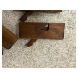 Set of 3 Antique Wooden Molding Hand Planes