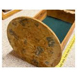 Vintage Wooden Box Cradle with Baby Sterling Brand Sardines Print