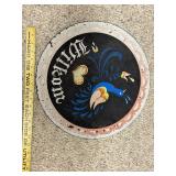 Decorative Hand-Painted Floral Tray and Wilkom Wall Plaque