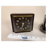 Set of 2 Vintage Alarm Clocks Mid-Century Electric Tabletop