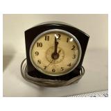 Set of 2 Vintage Alarm Clocks Mid-Century Electric Tabletop