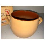 Red Wing Potteries Large Stoneware Handled Bowl with Original Box