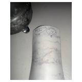 Kayserzinn 4146 Art Nouveau Pewter Vase with Floral Relief